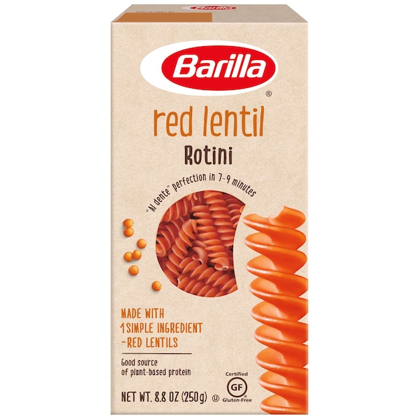 Barilla Red Lentil Gluten Free Vegetarian Non-GMO Rotini Pasta 8.8 oz., PK10 1000016088 - main